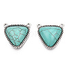 Synthetic Turquoise Pendants FIND-TADZ0001-11AS-1
