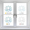 16 Sheets 4 Styles Waterproof PVC Colored Laser Stained Window Film Adhesive Static Stickers DIY-WH0314-061-4