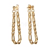 Chain Shape Dangle Stud Earring for Girl Women EJEW-JE04617-6