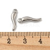 Non-Tarnish 304 Stainless Steel Pendants STAS-L022-213P-3