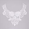 Milk Silk Embroidered Floral Lace Collar DIY-WH0260-06A-1