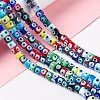 Handmade Evil Eye Lampwork Beads Strands LAMP-F024-01B-04-2