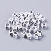 6MM Letter B Cube Acrylic Beads X-PL37C9308-B-1