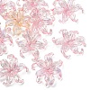 10Pcs UV Plating Iridescent Plastic Beads Caps FIND-YW0007-94E-1