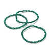 Synthetic Malachite Beaded Stretch Bracelets BJEW-A117-A-16-1