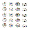 Cheriswelry 100Pcs 4 Styles Pave Disco Ball Beads RB-CW0001-01-9