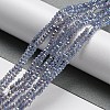 Transparent Baking Paint Glass Beads Strands DGLA-F002-02A-01-2