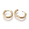 Ion Plating(IP) 304 Stainless Steel Huggie Hoop Earrings LS-EJEW-O087-06B-2