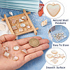 12Pcs 6 Styles Natural Shell Pendants BSHE-TA0002-06-12