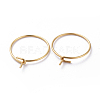 316 Surgical Stainless Steel Hoop Earrings Findings STAS-K146-039-35mm-G-2