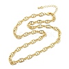 Brass Oval Link Chain Necklaces NJEW-A042-16G-3