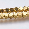 Electroplate Non-magnetic Synthetic Hematite Bead Strands G-K237-08I-3
