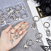 16Pcs 8 Style Gothic Style Alloy Shoe Charms HJEW-AB00630-3