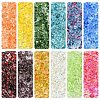 111Pcs Electroplate Transparent Colours Rainbow Glass Seed Beads SEED-YW0002-93A-2