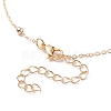 Natural Rose Quartz Raw Stone Pendant Necklace for Women NJEW-JN03781-04-4