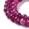 Dyed Natural Malaysia Jade Beads Strands G-G021-02A-03-3