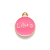 Alloy Enamel Pendants ENAM-S124-01A-03K-3