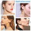 SUNNYCLUE 80Pcs 4 Colors Eco-Friendly Plastic Earring Hooks STAS-SC0004-44-6
