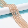 Transparent Glass Beads Strands EGLA-A034-T4mm-MD20-2