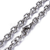304 Stainless Steel Pendant Necklaces NJEW-O113-02P-4