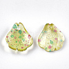 Spray Painted Glass Pendants GGLA-S040-01-2