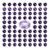 100Pcs 8mm Natural Charoite Round Beads DIY-LS0002-12-2