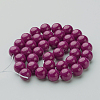 Natural Mashan Jade Round Beads Strands X-G-D263-10mm-XS12-4
