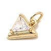Brass Micro Pave Cubic Zirconia Pendants KK-H089-10A-G-2