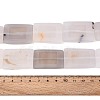 Dyed Natural white Agate Beads Strands G-T144-25B-01-5