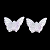 Plating Opaque Acrylic Imitation Shell Beads OACR-P039-02B-1