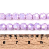 Anti-Tarnish Electroplate Glass Beads Strands X-EGLA-T021-6mm-15-02-4