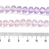 Transparent Painted Glass Beads Strands X-DGLA-A034-T6mm-A05-4