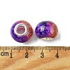 Two Tone Glass European Beads GPDL-K003-01H-3