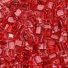 Transparent Spray Painted Glass Seed Beads SEED-L011-10A-11-3
