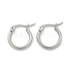 Tarnish Resistant 304 Stainless Steel Hoop Earrings X-EJEW-F105-12P-3
