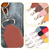 8 Bags 8 Colors Cowhide Purse Suspension Clasps Bag Strap Connector Fabric PURS-CL0001-04A-5