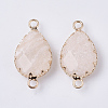 Natural Pink Aventurine Links connectors G-S359-035B-2