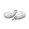 Natural Howlite Pendants G-D084-01P-B16-3
