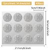 34 Sheets Custom Silver Foil Embossed PET Picture Sticker DIY-WH0528-021-2