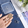 4Pcs Brass Adjustable Ring Findings KK-BBC0014-80S-3