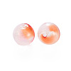 Transparent Handmade Blown Glass Globe Beads X-GLAA-T012-31B-02-2