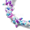 Synthetic Turquoise Dyed Beads Strands G-P507-04E-4