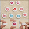 CHGCRAFT 16Pcs 4 Style Food Grade Eco-Friendly Silicone Beads SIL-CA0002-08-4
