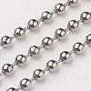 Non-Tarnish 304 Stainless Steel Ball Chains X-CHS-L015-45-1
