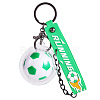 Soccer Keychain Cool Soccer Ball Keychain with Inspirational Quotes Mini Soccer Balls Team Sports Football Keychains for Boys Soccer Party Favors Toys Decorations JX297A-1