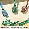 Braided Waxed Cotton Thread Cords Macrame Pouch Necklace Making AJEW-SW00017-4