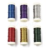 6 Rolls 6 Colors Baking Paint Iron Wire MW-K001-0.4mm-1