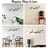 PVC Quotes Wall Sticker DIY-WH0200-099-3