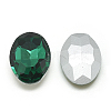 Pointed Back Glass Rhinestone Cabochons RGLA-T080-10x12mm-15-2