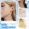 100Pcs Iron Ball Stud Earring Findings KK-UN0001-34-4
